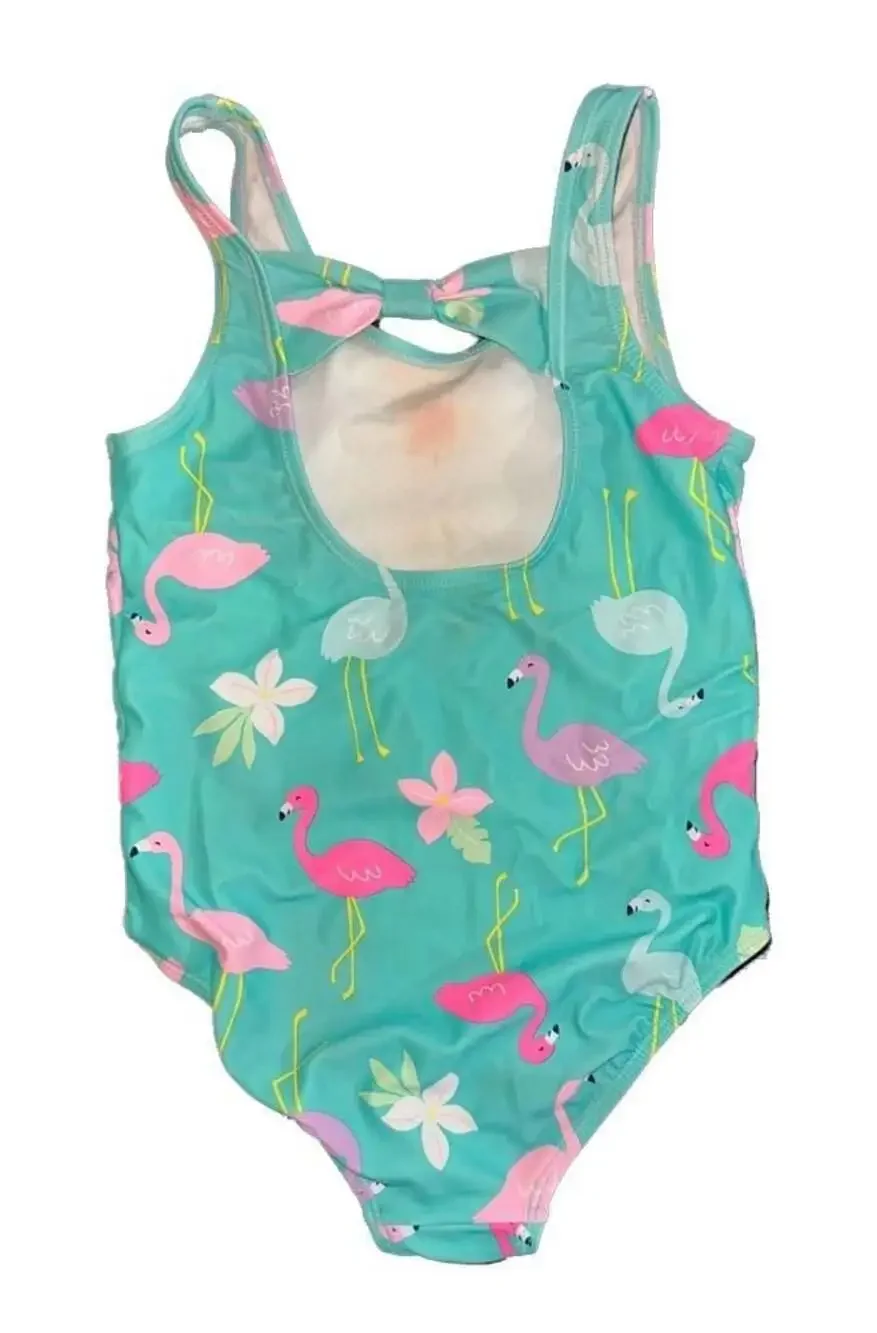 Carter's Girls One-Piece Flamingo Print Swimsuit
